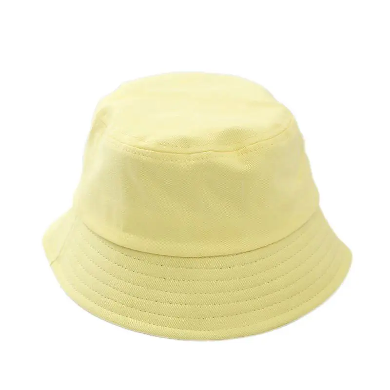Children’s Beige Cotton Shade Fisherman’s Hat with Drawstring