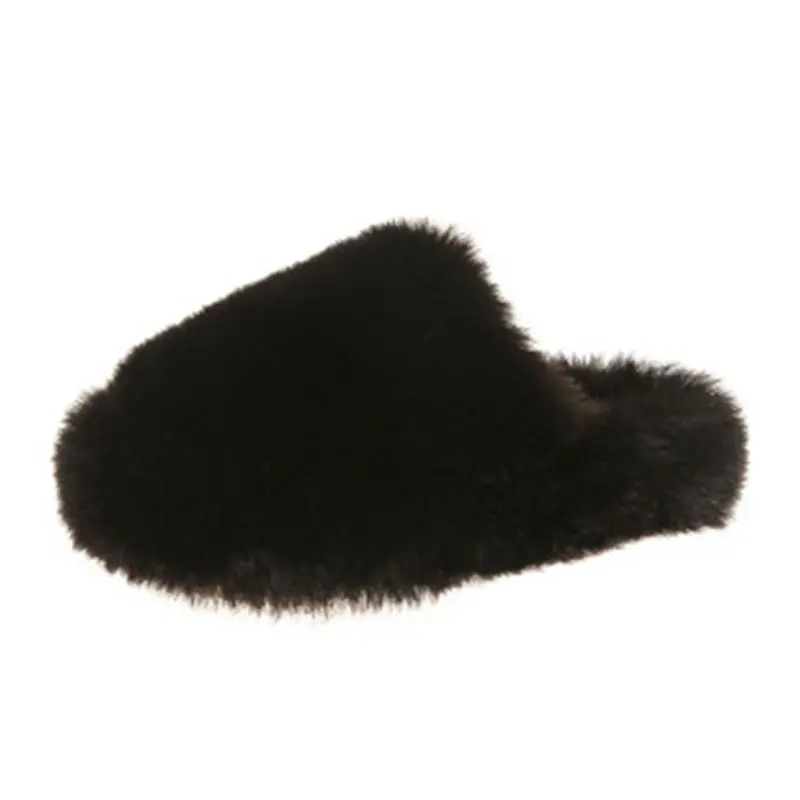 Children’s Black Wool Wrap Slippers