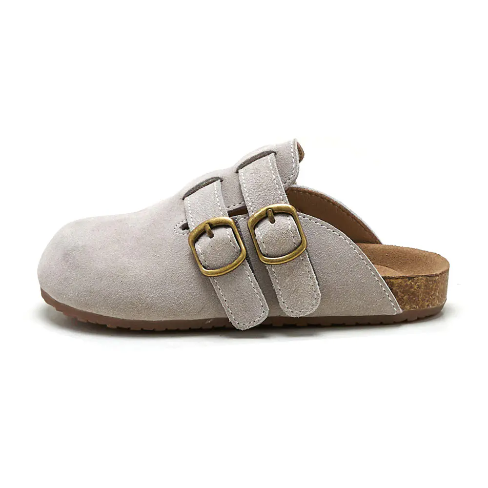 Children’s Grey Cow Suede Birkenstocks