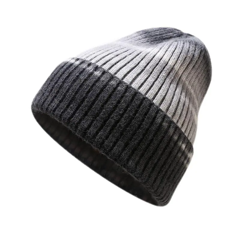 Children’s Grey Tie-Dye Rolled Beanies