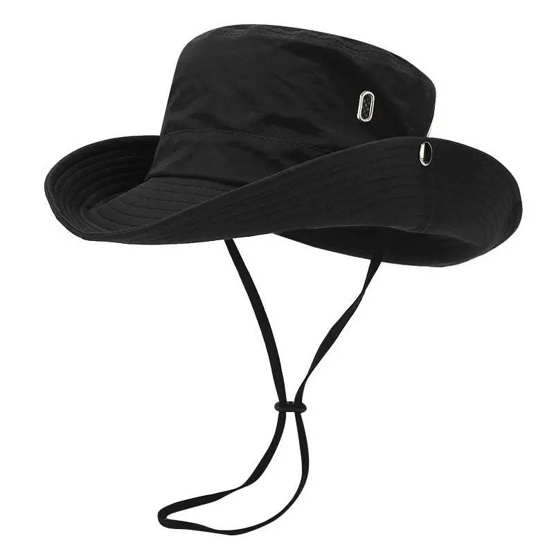 Men’s Black Outdoor Quick Dry Fisherman’s Hat