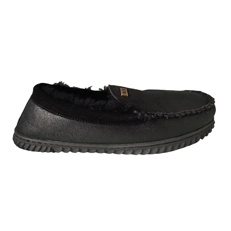 Men’s Black Sheepskin Wool Loafers