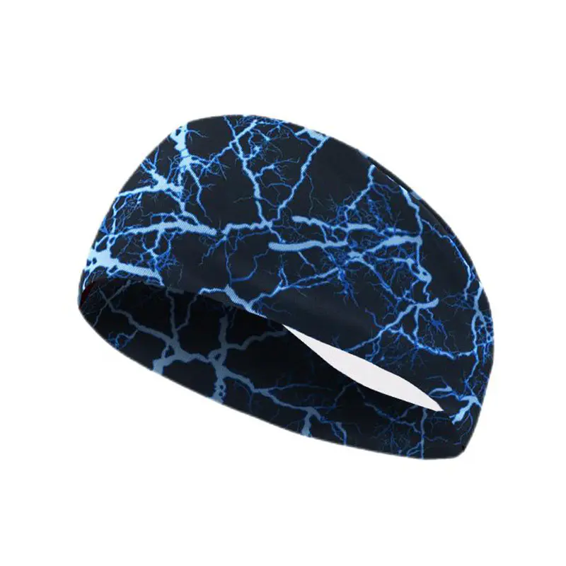 Men’s Blue Lightning Sports Headbands