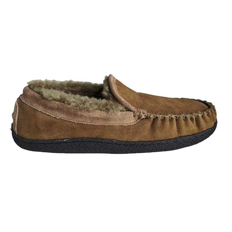 Men’s Brown Cow Suede Wool Loafers