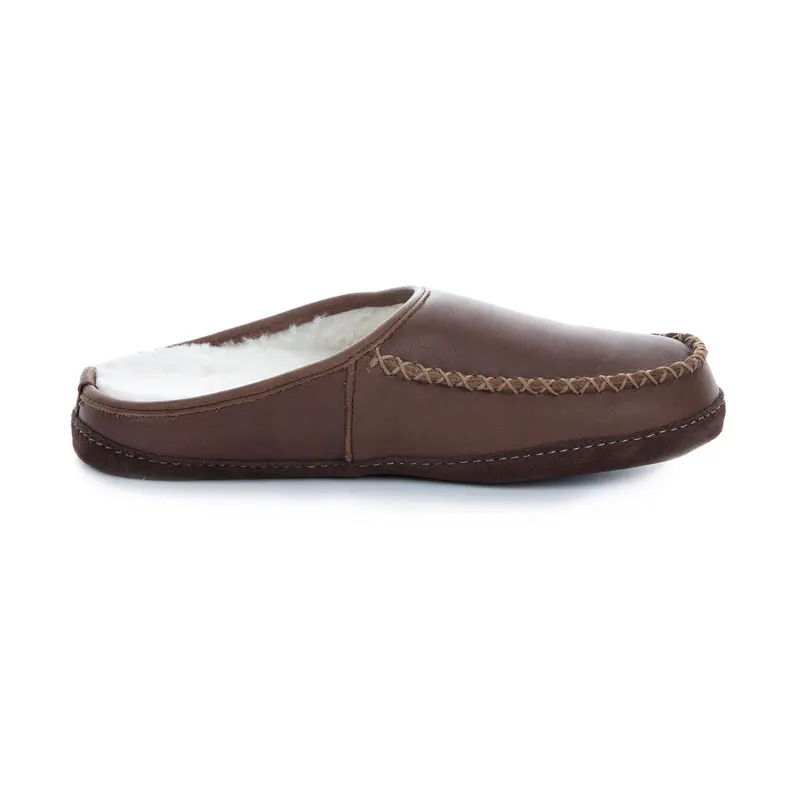 Men’s Brown Cowhide+Wool Insole Loafers
