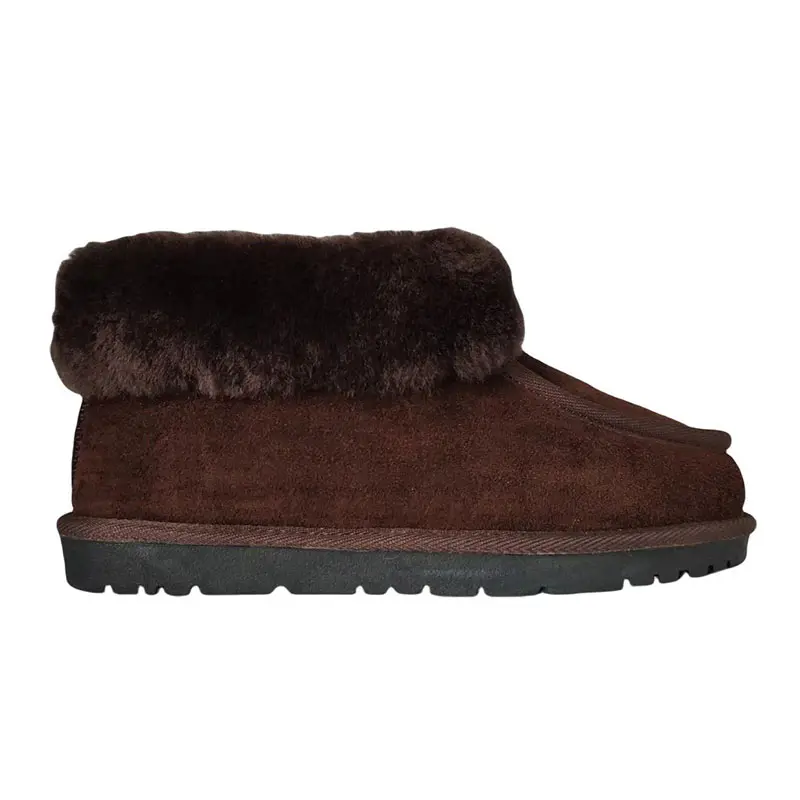 Men’s Chocolate Cow Suede Wool Shoes