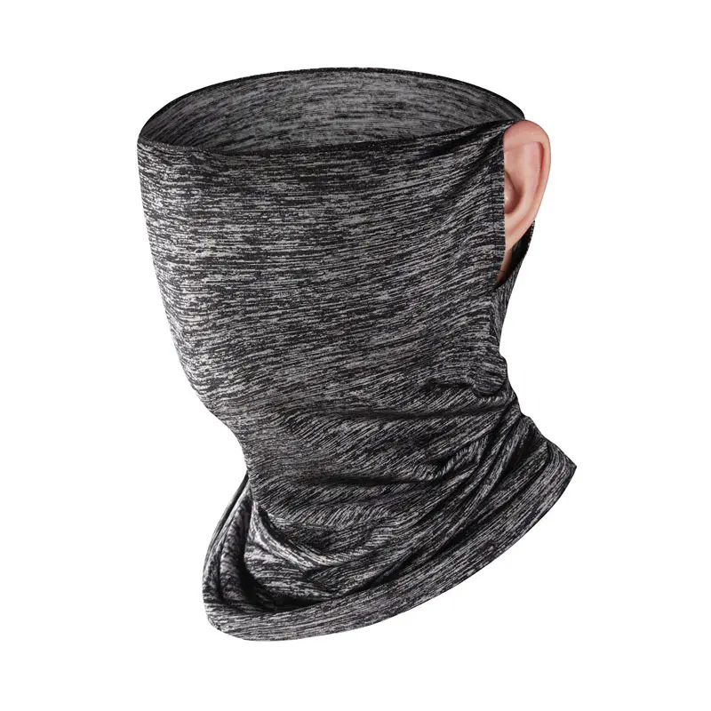 Men’s Grey UV Protection Neck Gaiter Face Masks