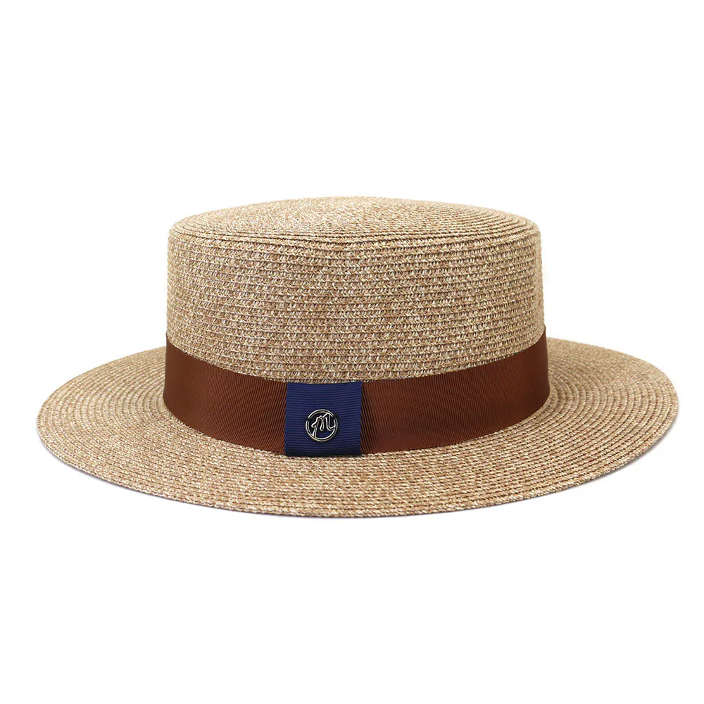 Men’s Khaki Beach Straw Hat