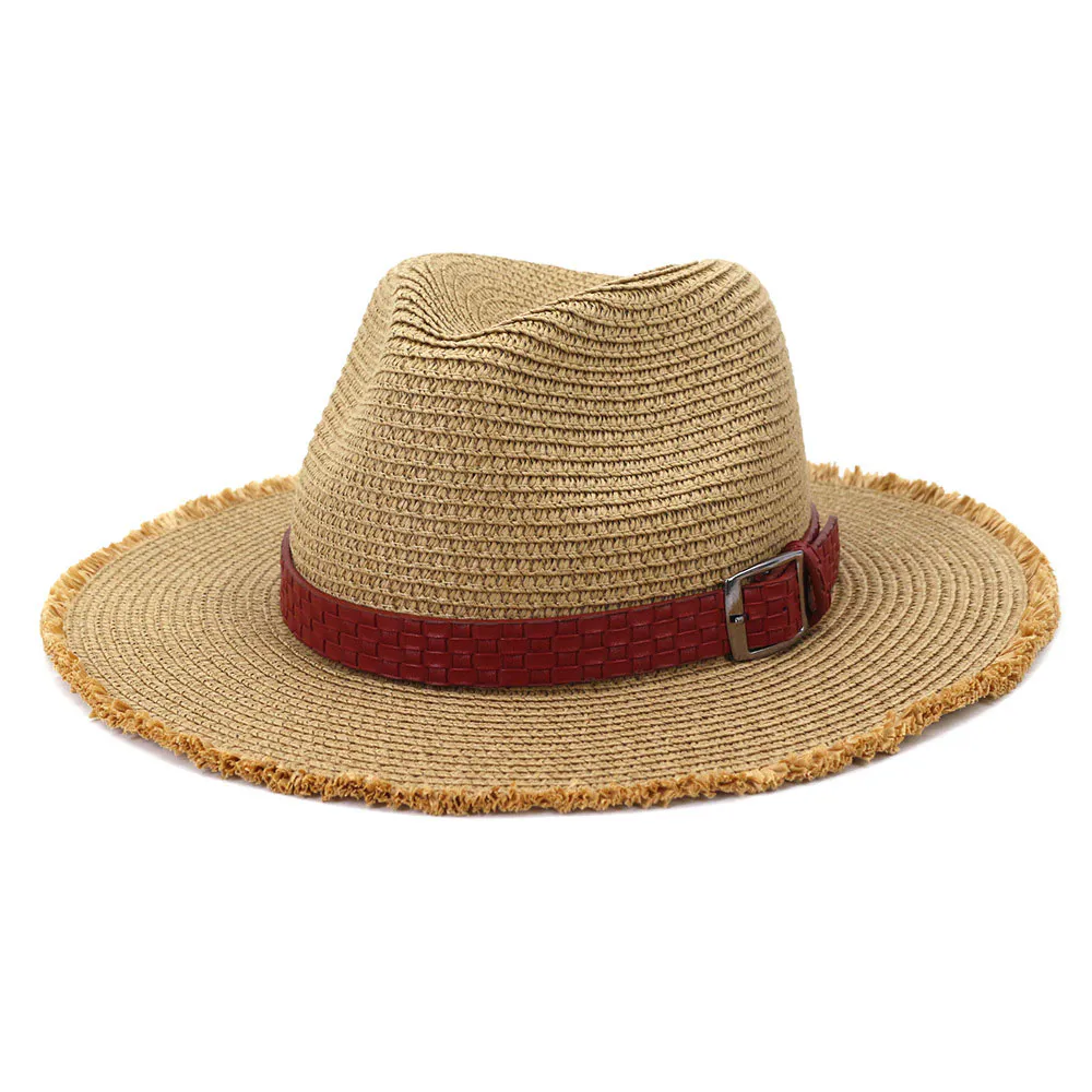 Men’s Khaki Beach Straw Hat