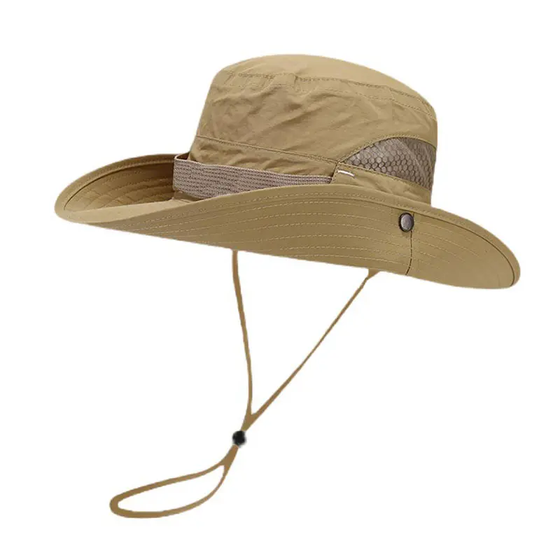 Men’s Khaki Outdoor Breathable Sun Hat