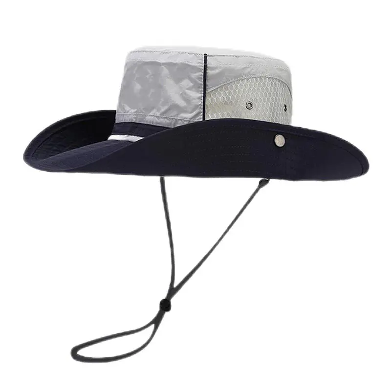 Men’s Light Grey Outdoor Breathable Sun Hat