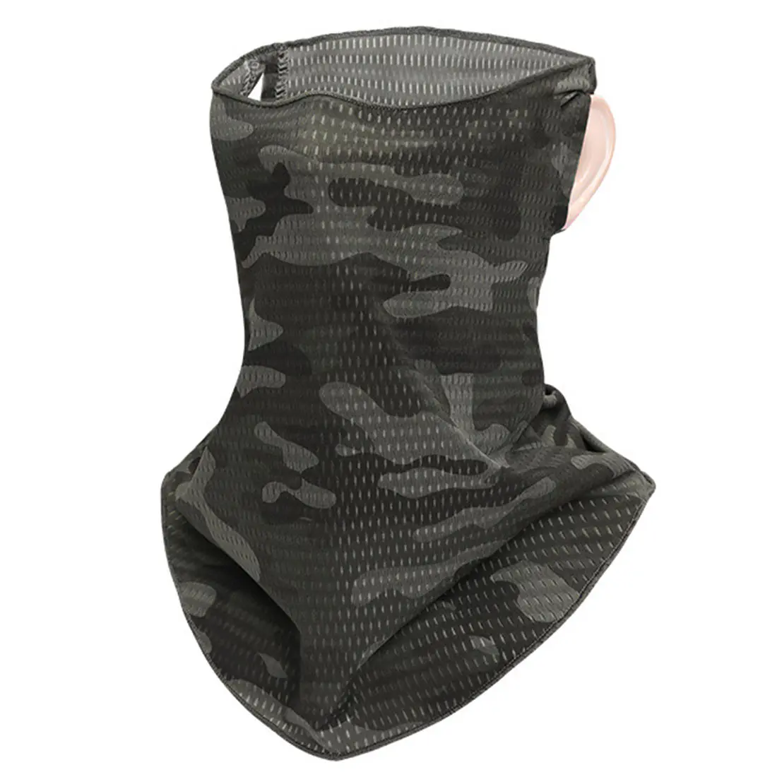 Women’s UV Protection Cycling Face Masks Green camouflage
