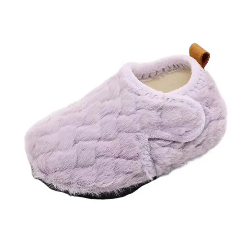 Toddler Purple Wool Velcro Shoes