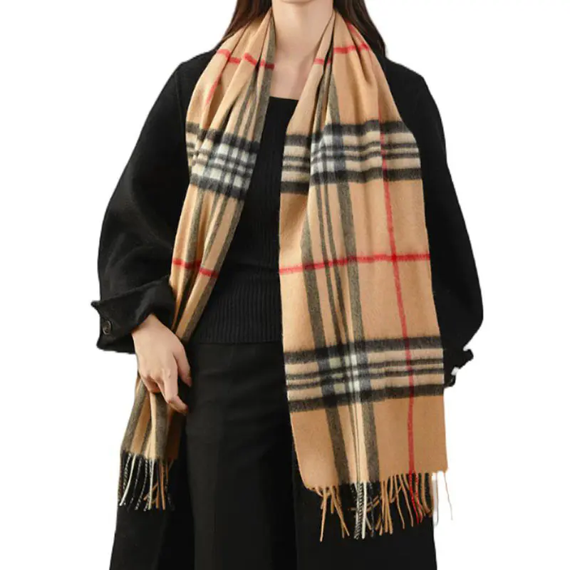 Women’s Autumn/Winter Striped Cashmere Scarf