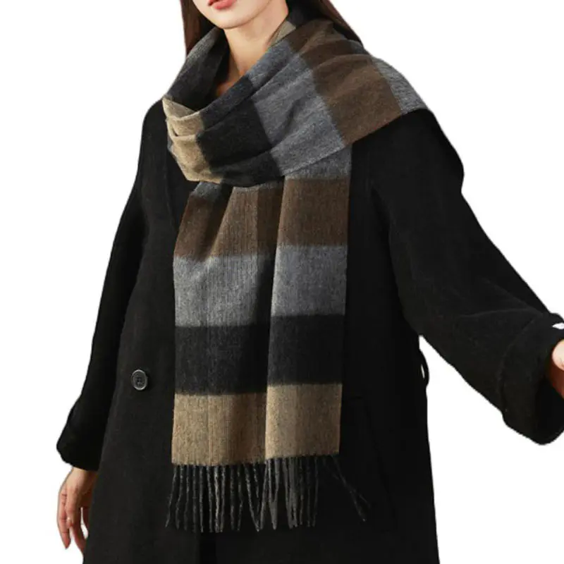 Women’s Autumn/Winter Striped Cashmere Scarf