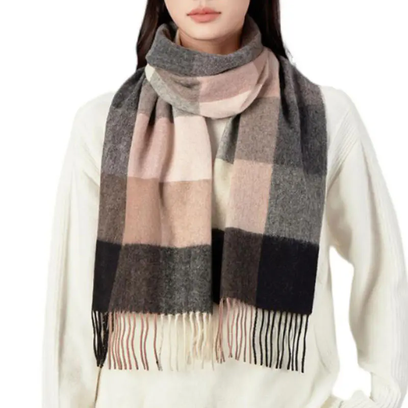 Women’s Autumn/Winter Striped Cashmere Scarf