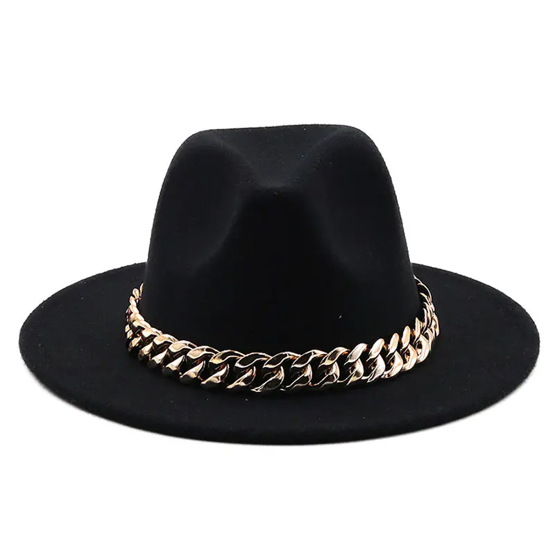 Women’s Black Woolen Jazz Hat