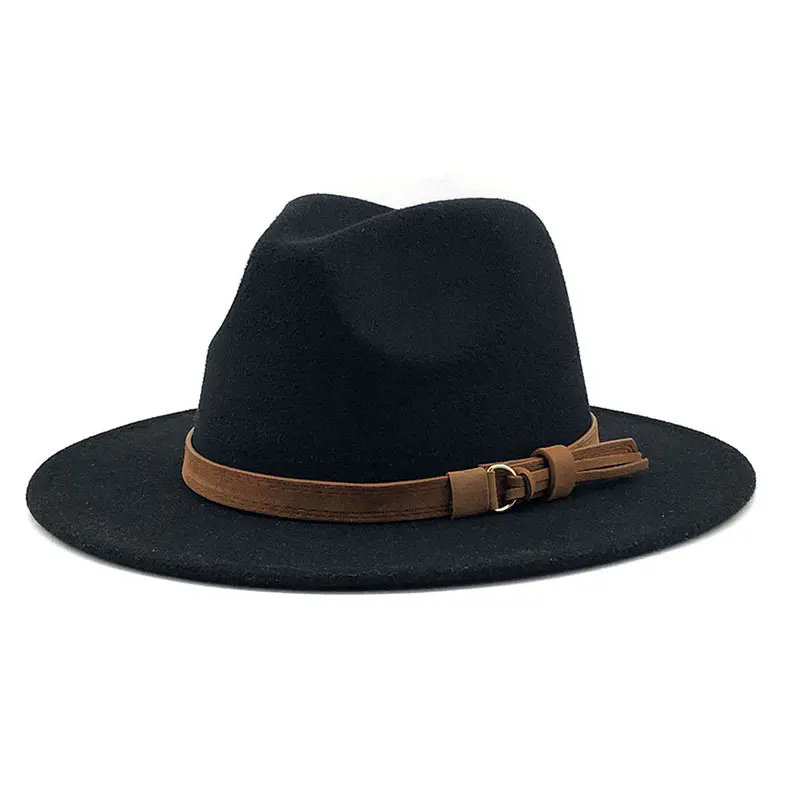 Women’s Black Woolen Jazz Hat