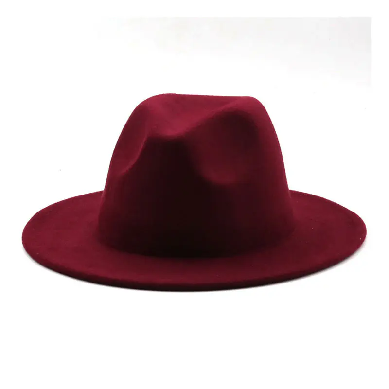 Women’s Burgundy Woolen Jazz Hat