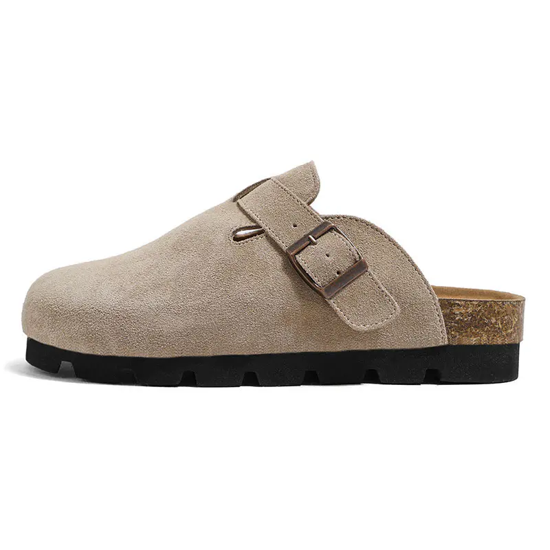 Women’s Camel Cowhide Birkenstocks Rubber Thick Sole