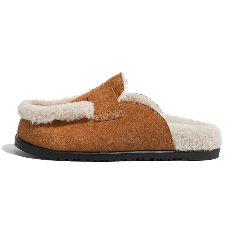 Women’s Caramel Cowhide Lambswool Birkenstocks