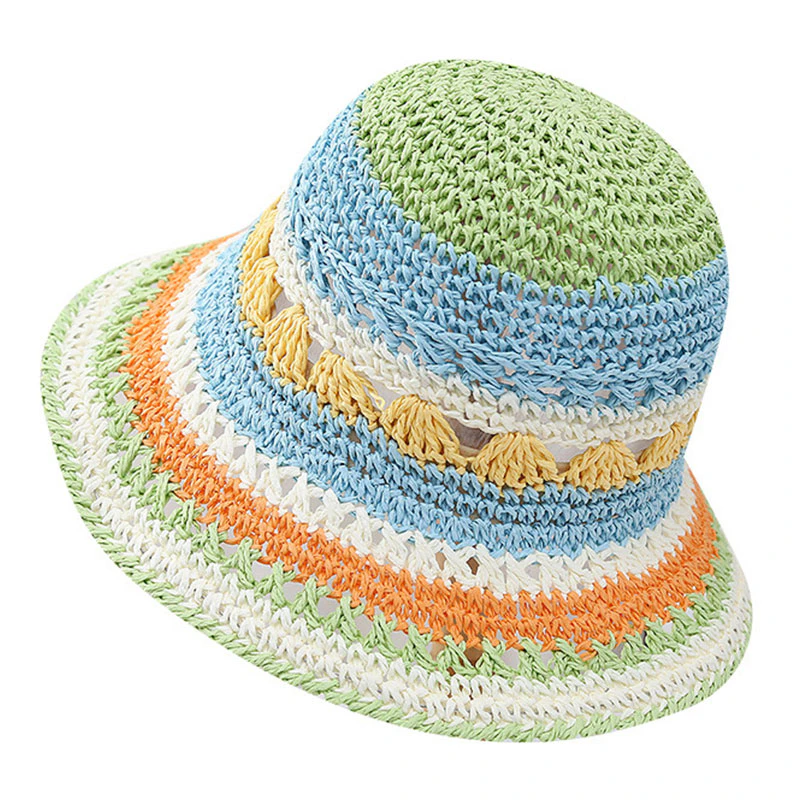 Women’s Rainbow Beach Sunscreen Straw Hat