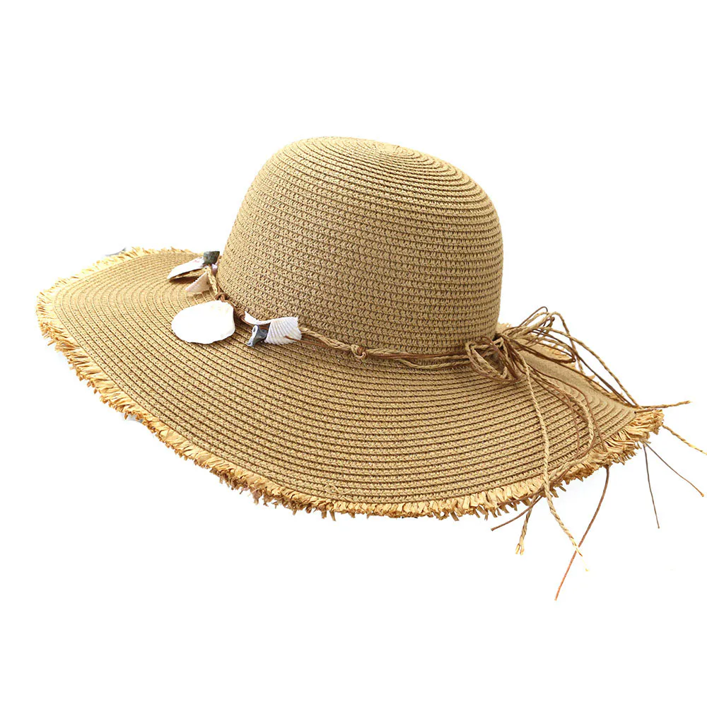 Women’s Khaki Beach Straw Hat