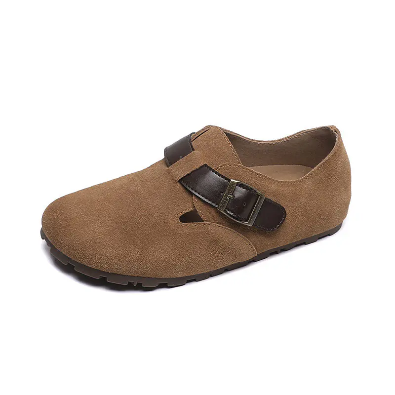 Women’s Maroon Cowhide+Black Belt Covered Heel Birkenstocks