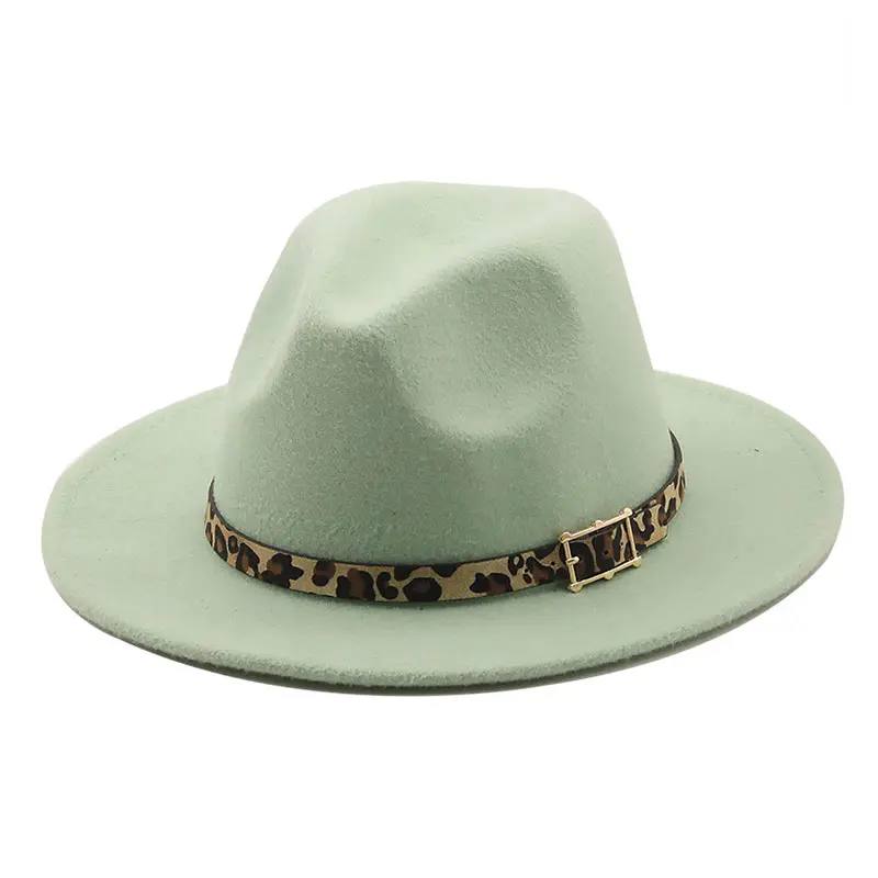 Women’s Mint Green Woolen Jazz Hat