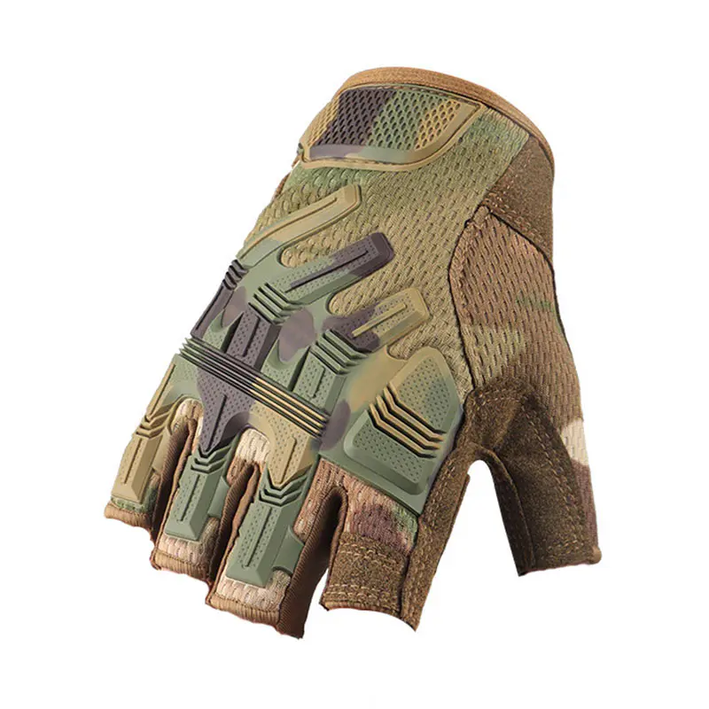 Women’s Outdoor Sports Camouflage Fingerless Tactical Gloves