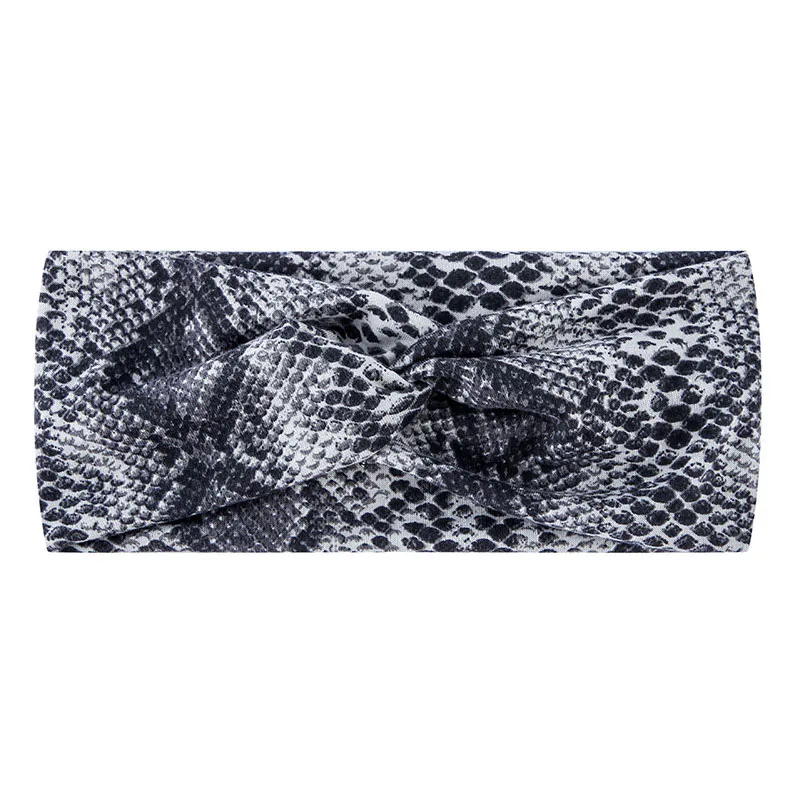 Women’s Snake Print Sport Crossover Headband
