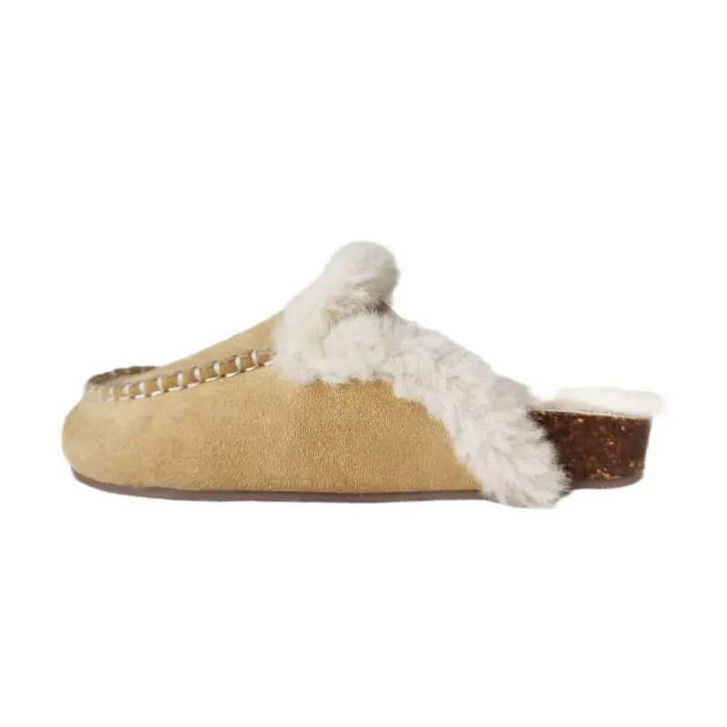 Women’s Yellow Cow Suede Shearling Birkenstocks